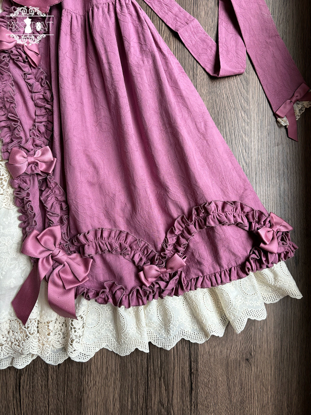 Miss Point~Lilyka Garden~Classic Lolita OP Dress Elegant Floral Wall Princess Sleeve