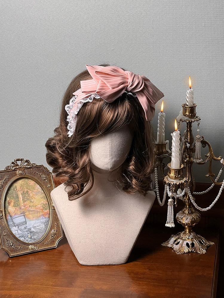 Alice Girl~Arrogant Miss~Sweet Lolita Headband Bow KC Head Accessory