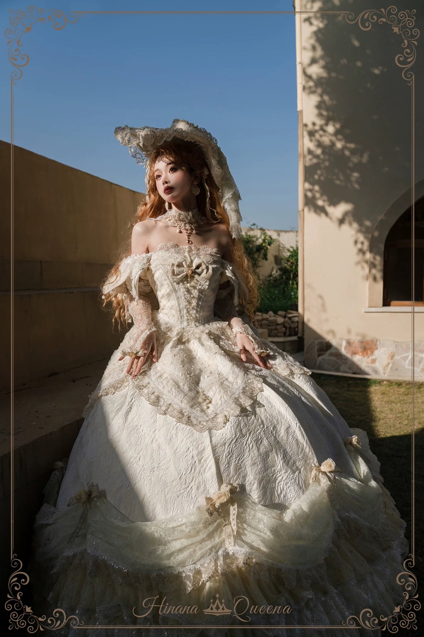 Hinana Queena~With Belle~Bridal Wedding Lolita OP Dress Available for Custom Size
