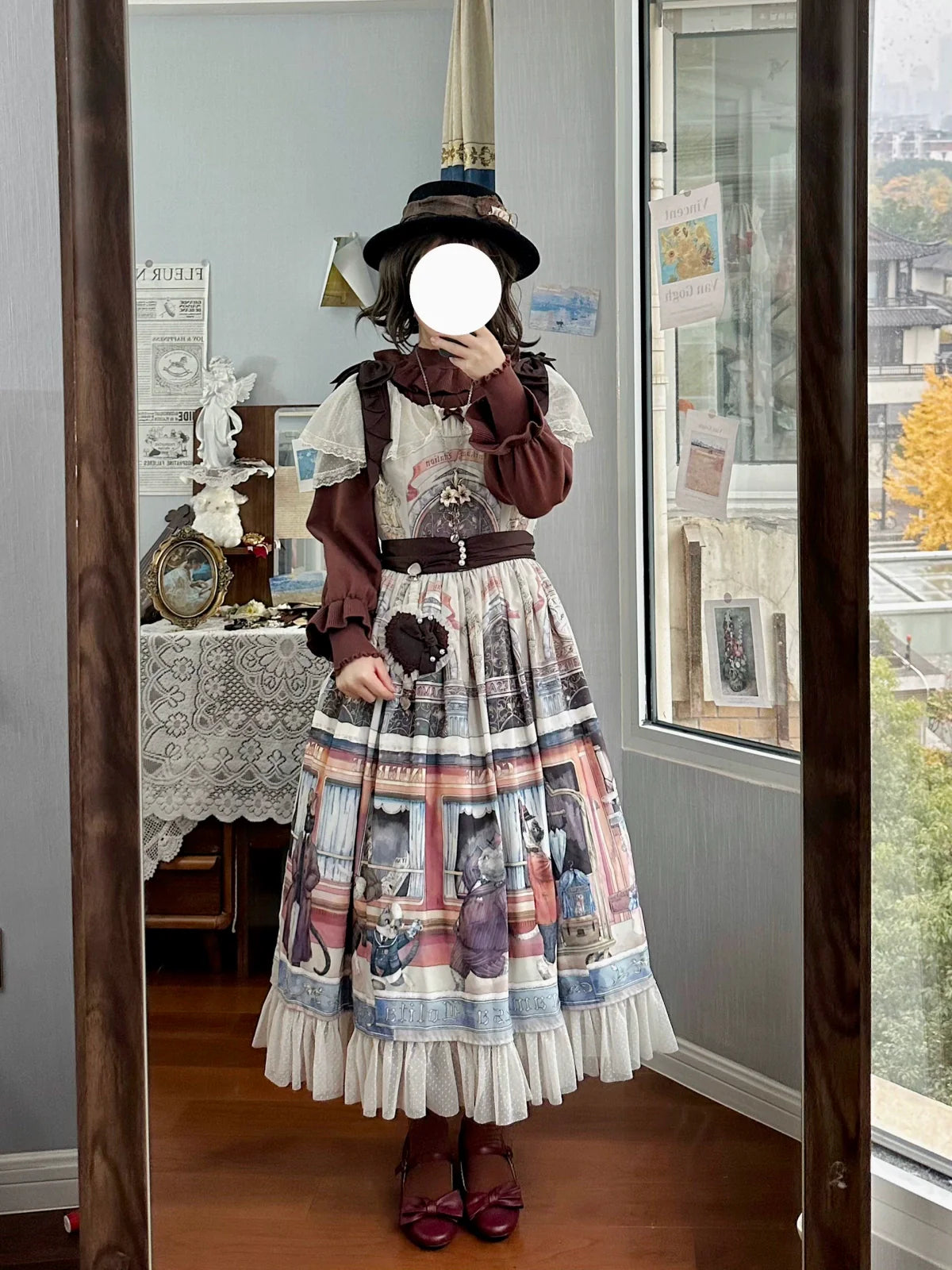 Forest Fluorescent Carps~Sweet Lolita Sweater Autumn and Winter Lolita Inner Wear