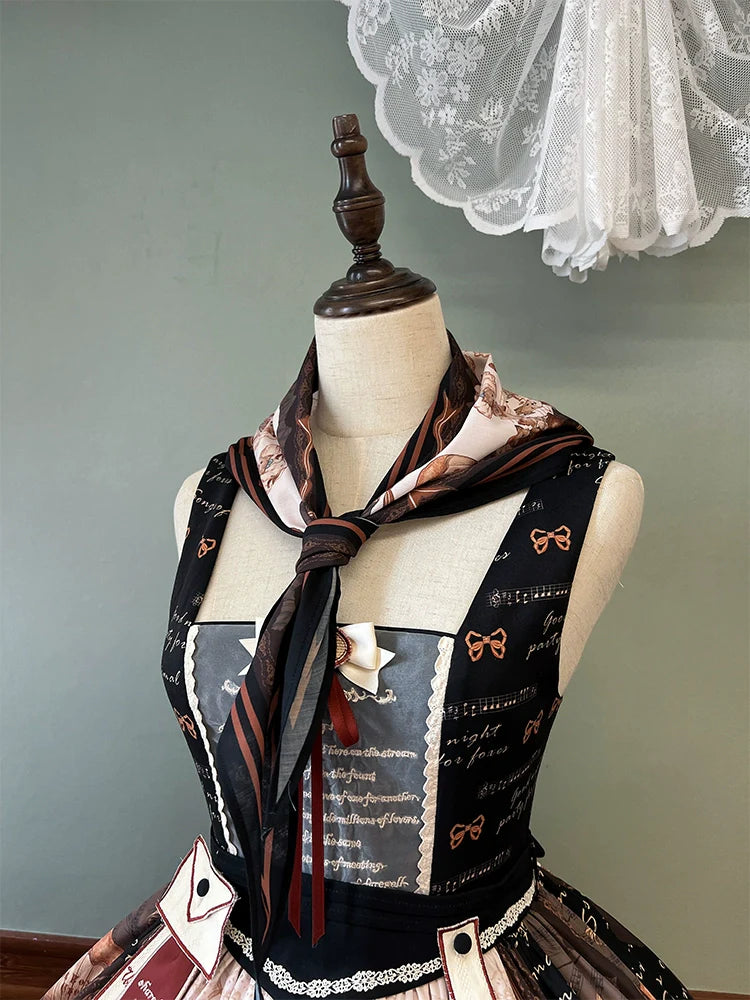 Alice Girl~Fox Band~Printed Sweet Lolita Triangle Bandana