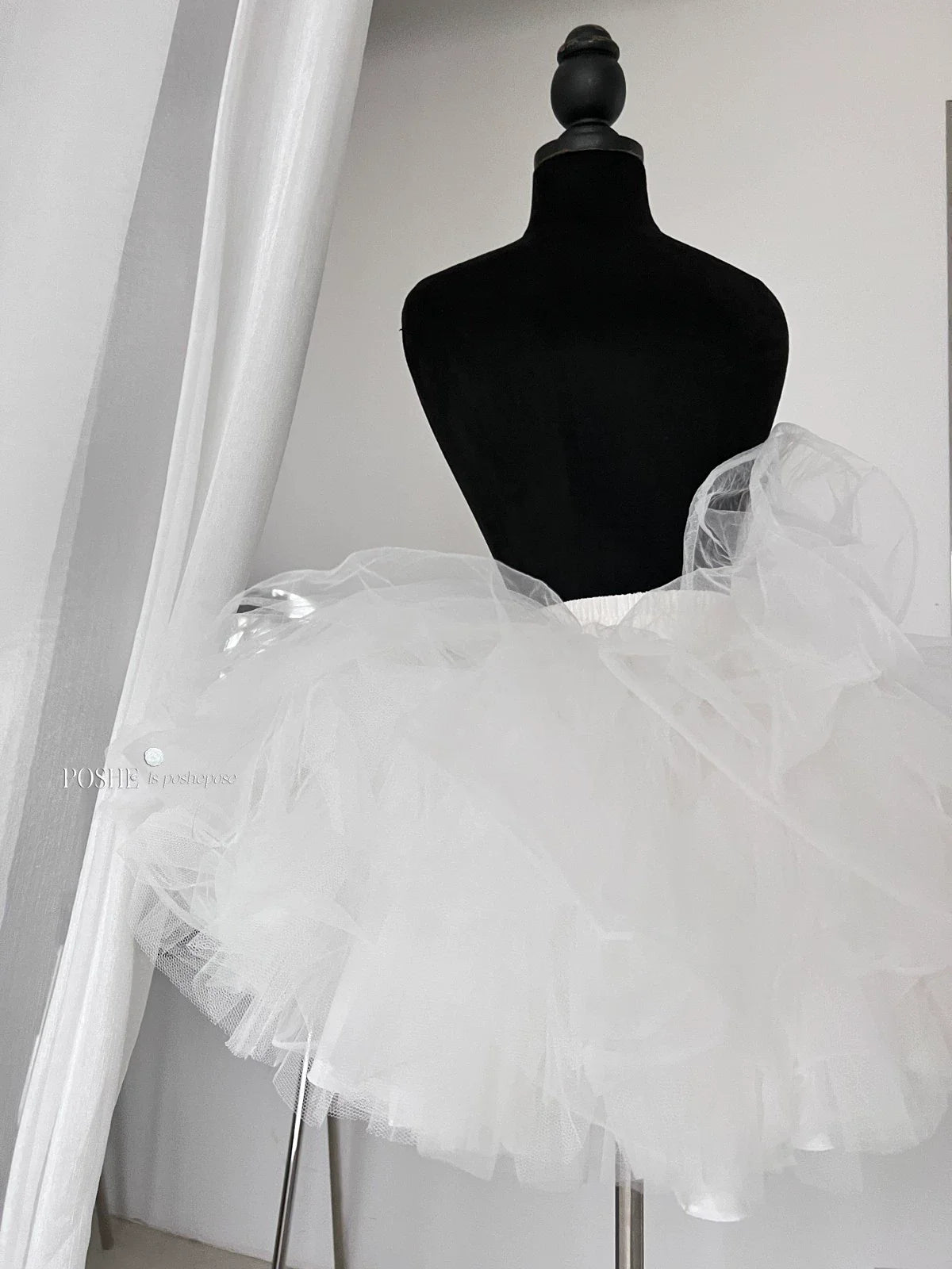 POSHEPOSE~Blue and White Porcelain~Princess Lolita JSK Dress Plush Cape