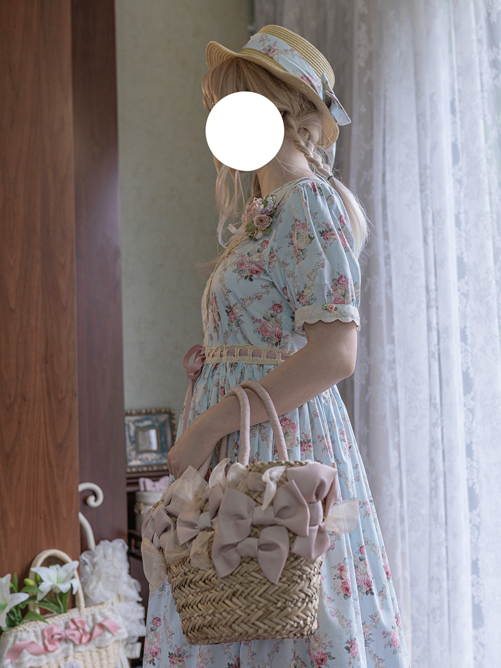 (Buyforme)Miss Point~Happy Summer Cute Lolita Hairdband Straw Hat