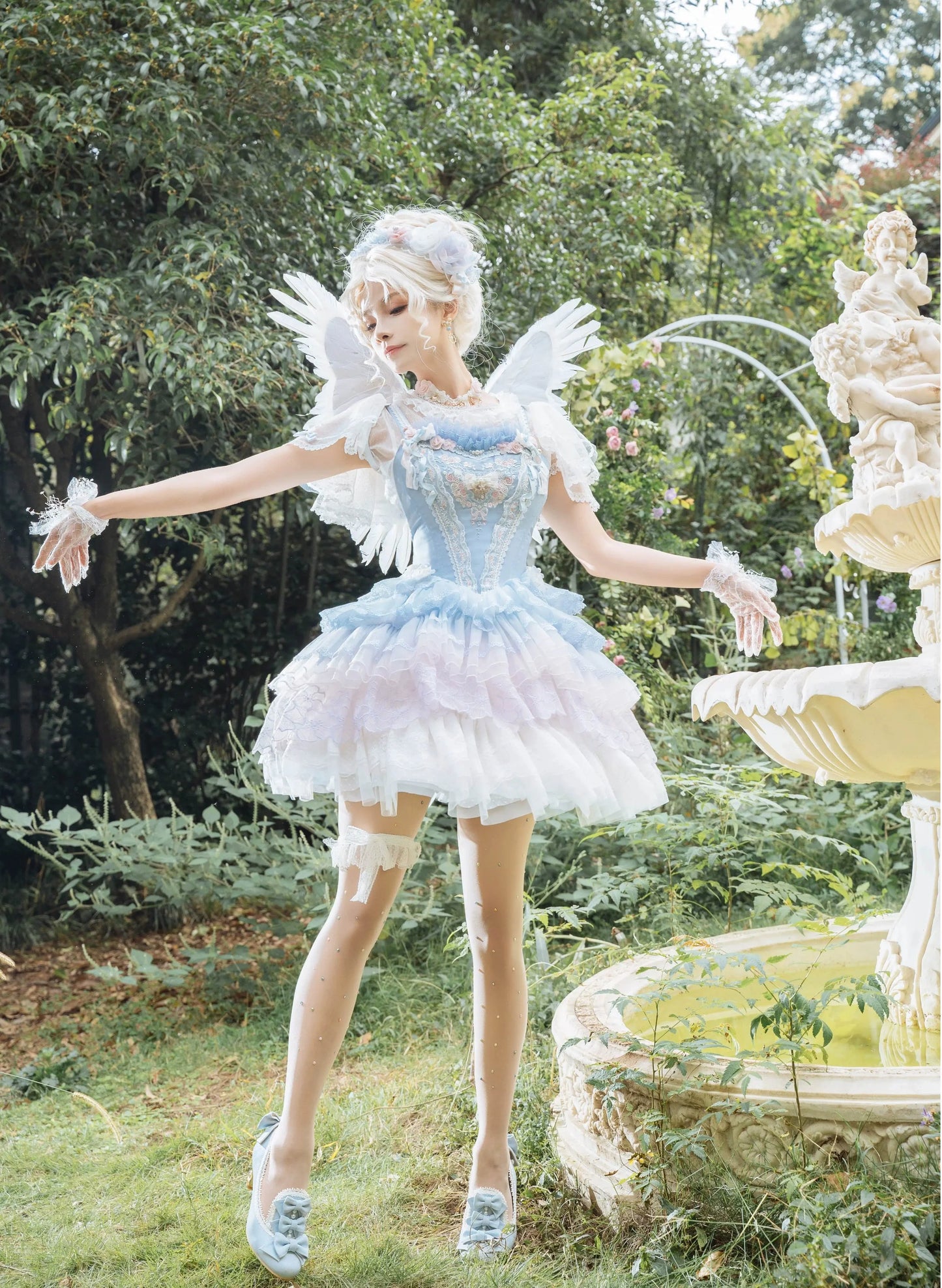 (BFM)Garden Cat~Dreamy Dance Gorgeous Lolita JSK and SK
