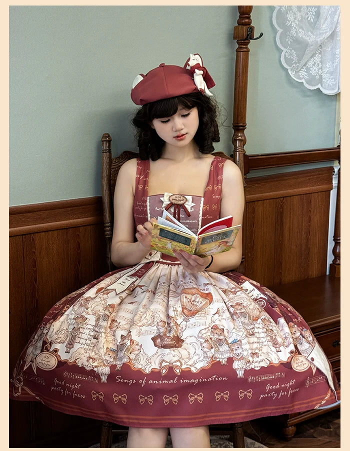Alice Girl~Fox Band~Sweet Lolita Accessorry Fox Decoration Doll