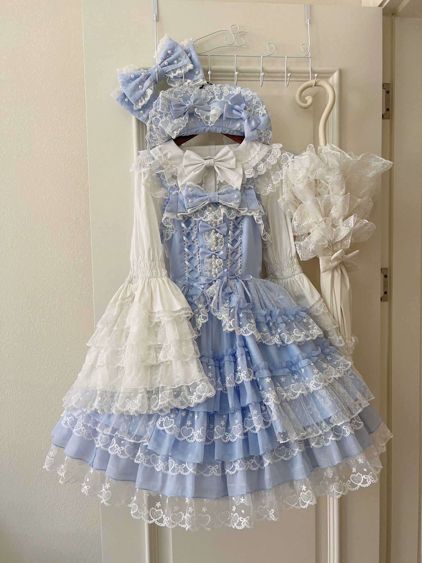 Sugar Girl~Love Overture~Sweet Lolita JSK Suit Tiered Ruffles Dress