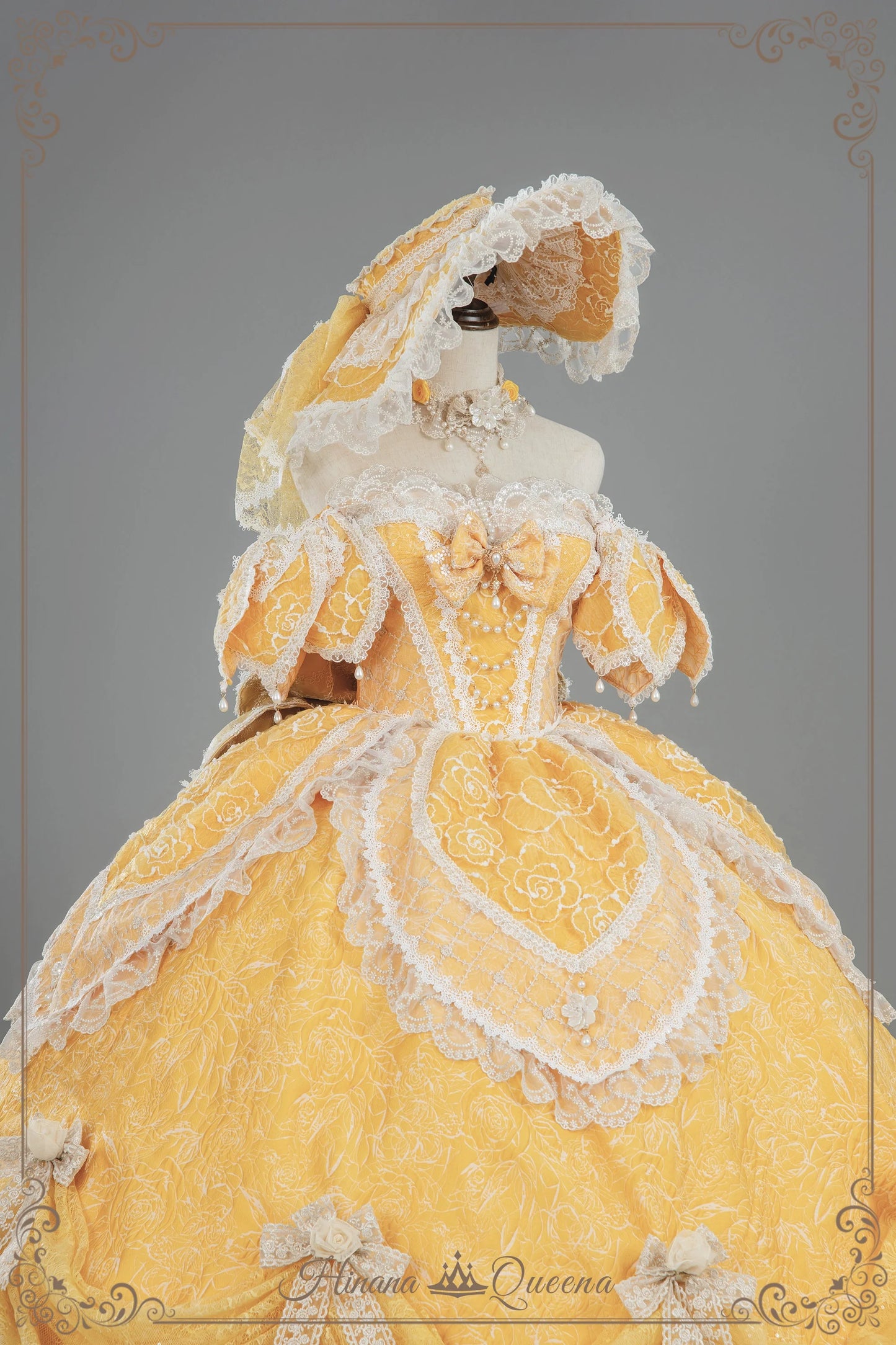 Hinana Queena~With Belle~Bridal Wedding Lolita OP Dress Available for Custom Size