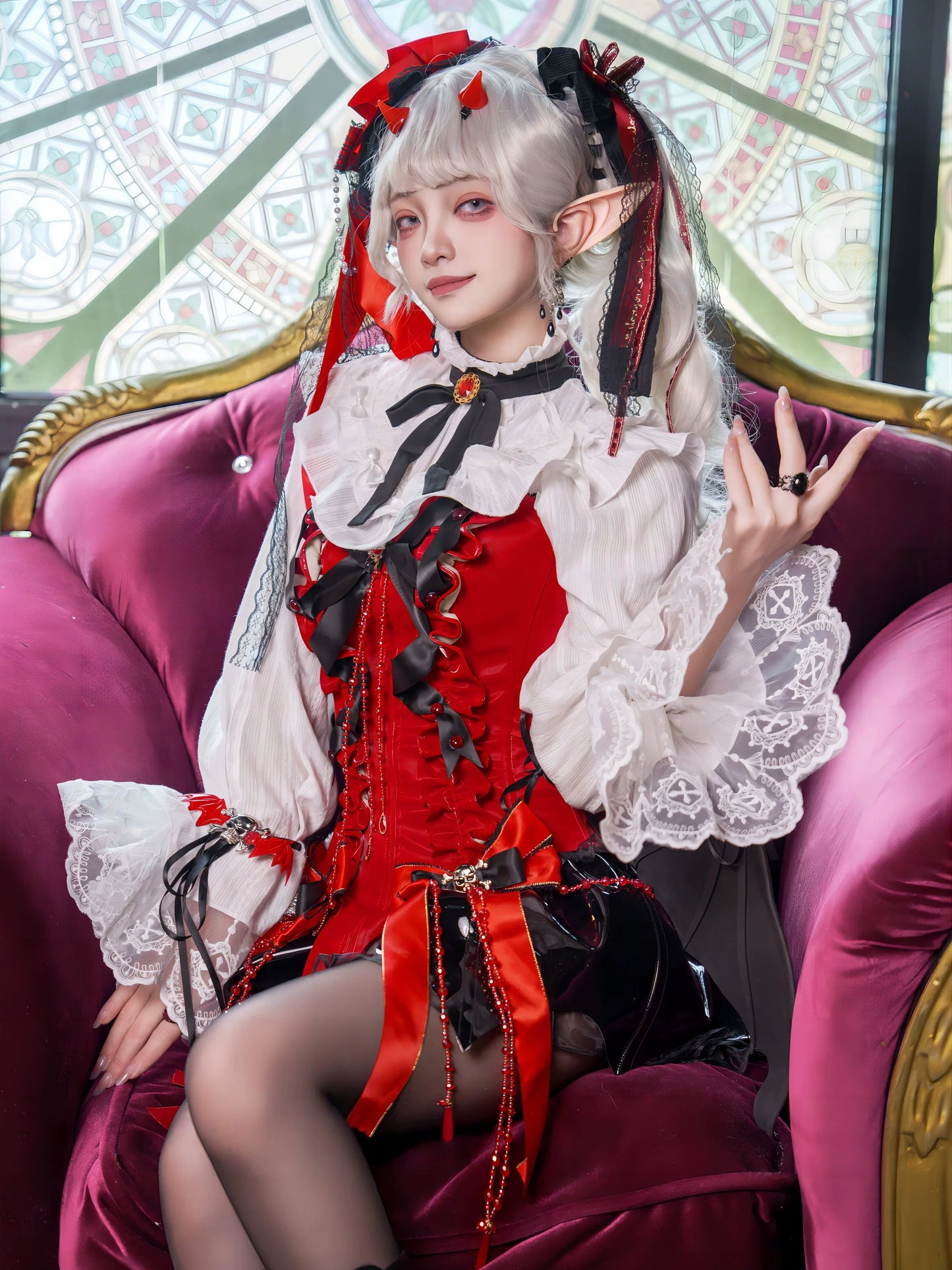 Signorina~Daydreamer~Gothic Lolita Shorts Set Lolita Fishbone Corset