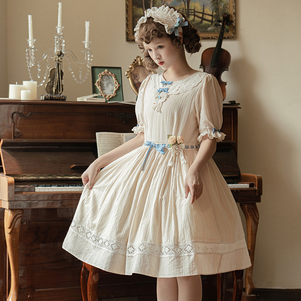 (Buyforme)Miss Point~Happy Summer Cute Lolita Hairdband Straw Hat