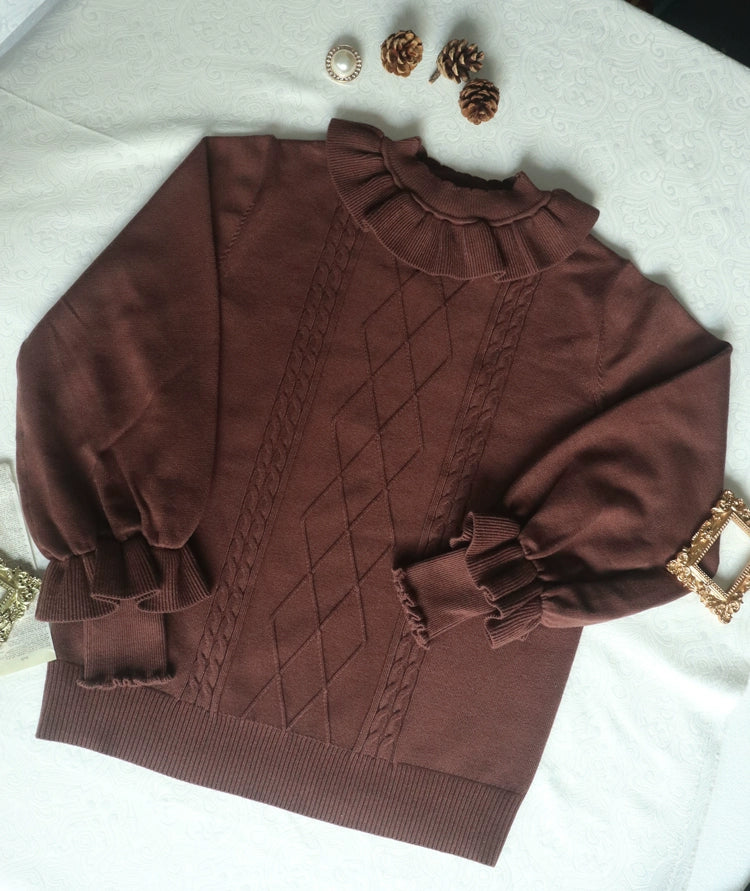 Forest Fluorescent Carps~Sweet Lolita Sweater Autumn and Winter Lolita Inner Wear