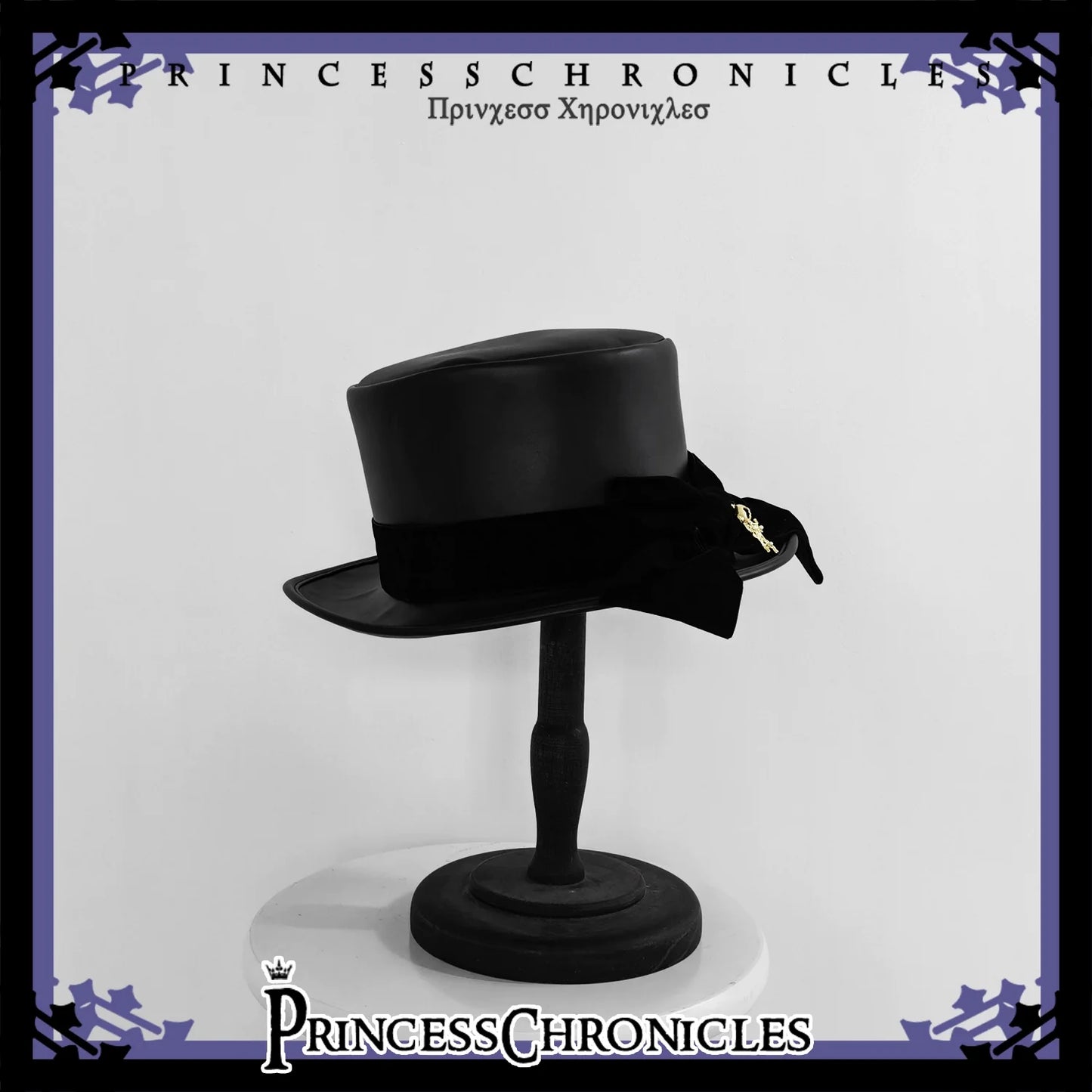 Princess Chronicles~Doll~Black Ouji Lolita Hat Retro Prince Bowler Hat