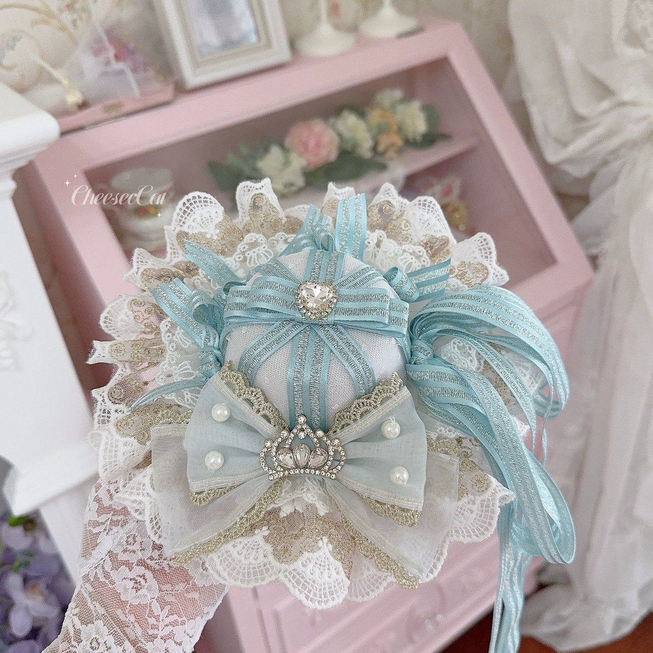 Cheese Cat~Sweet Lolita Cake Top Hat Handmade Lolita Accessory