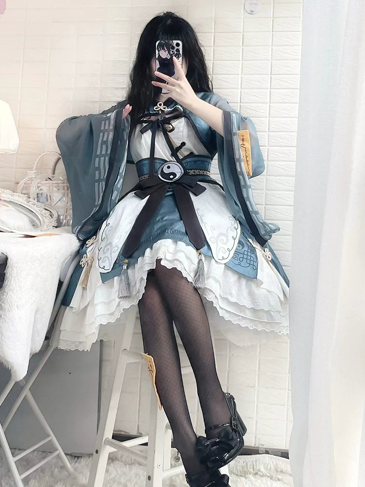 OCELOT~Qi Lolita JSK Suit Chinese Taoism Lolita Dress Set