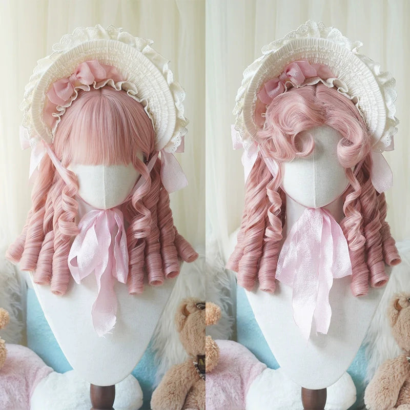 Imperial Tea~Retro Lolita Wig Short Roman Curl Hairpiece