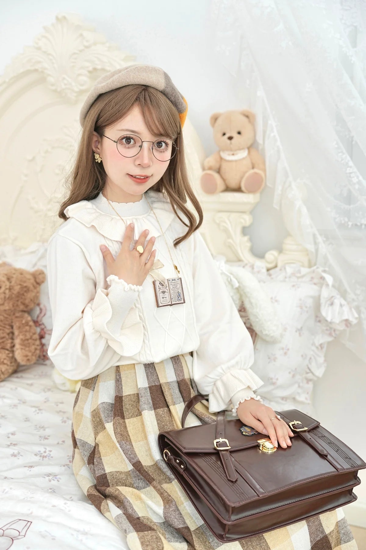 Forest Fluorescent Carps~Sweet Lolita Sweater Autumn and Winter Lolita Inner Wear