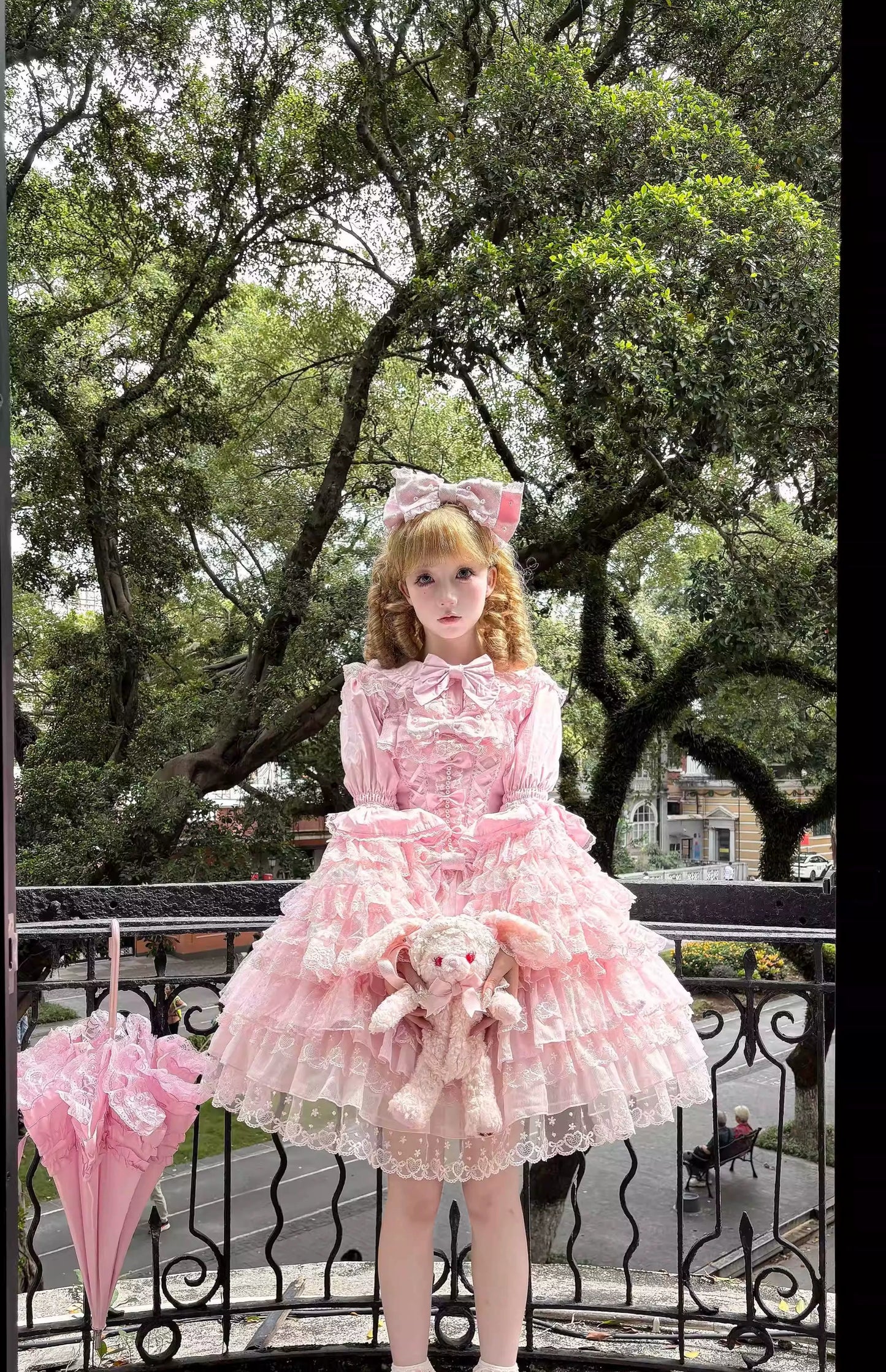 Sugar Girl~Love Overture~Sweet Lolita JSK Suit Tiered Ruffles Dress