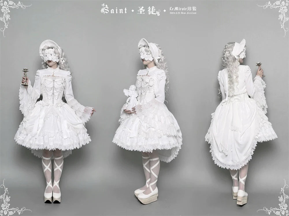 LeMiroir~Saint~Gothic Lolita Bolero Skirt Mermaid Dress Corset