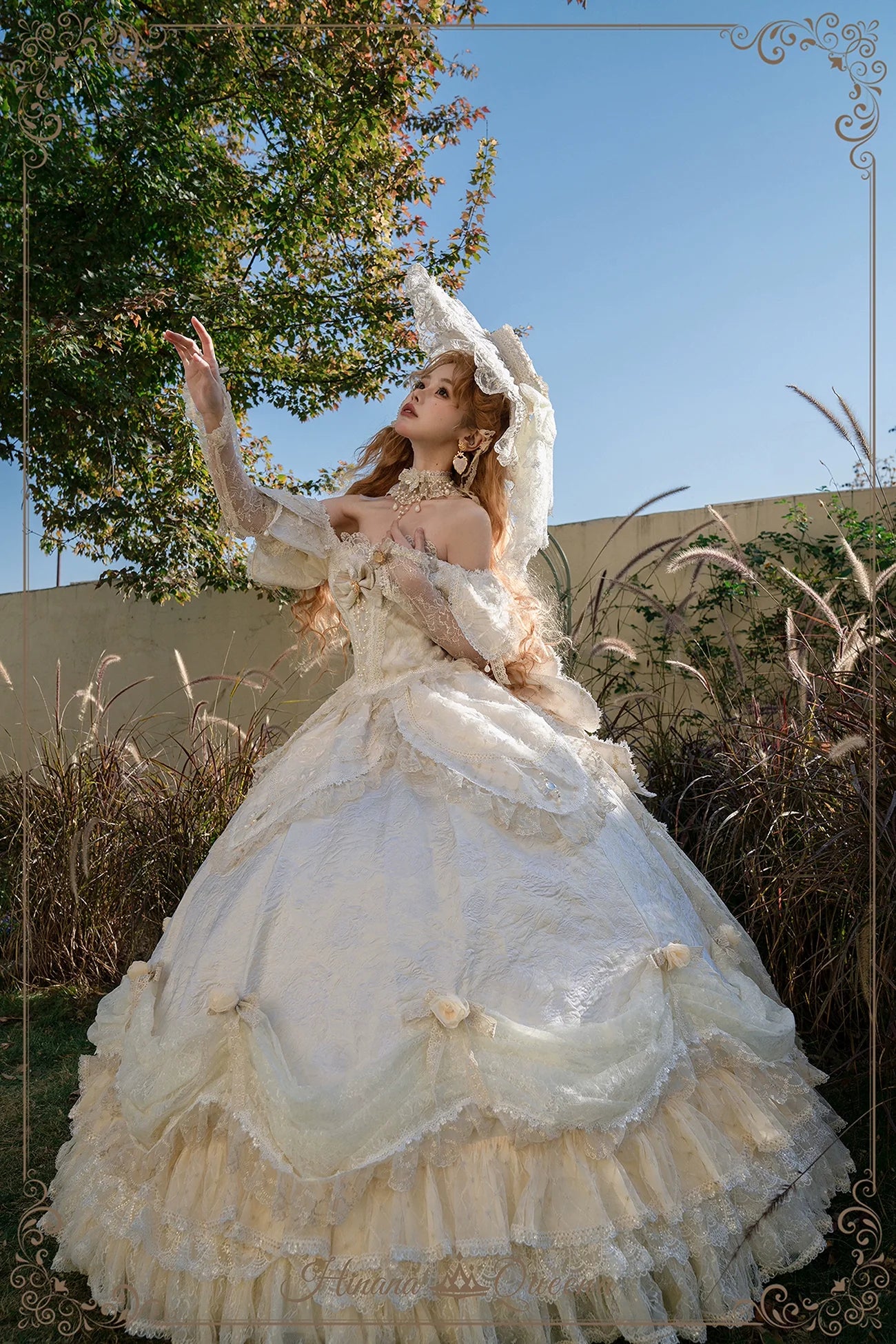 Hinana Queena~With Belle~Bridal Wedding Lolita OP Dress Available for Custom Size