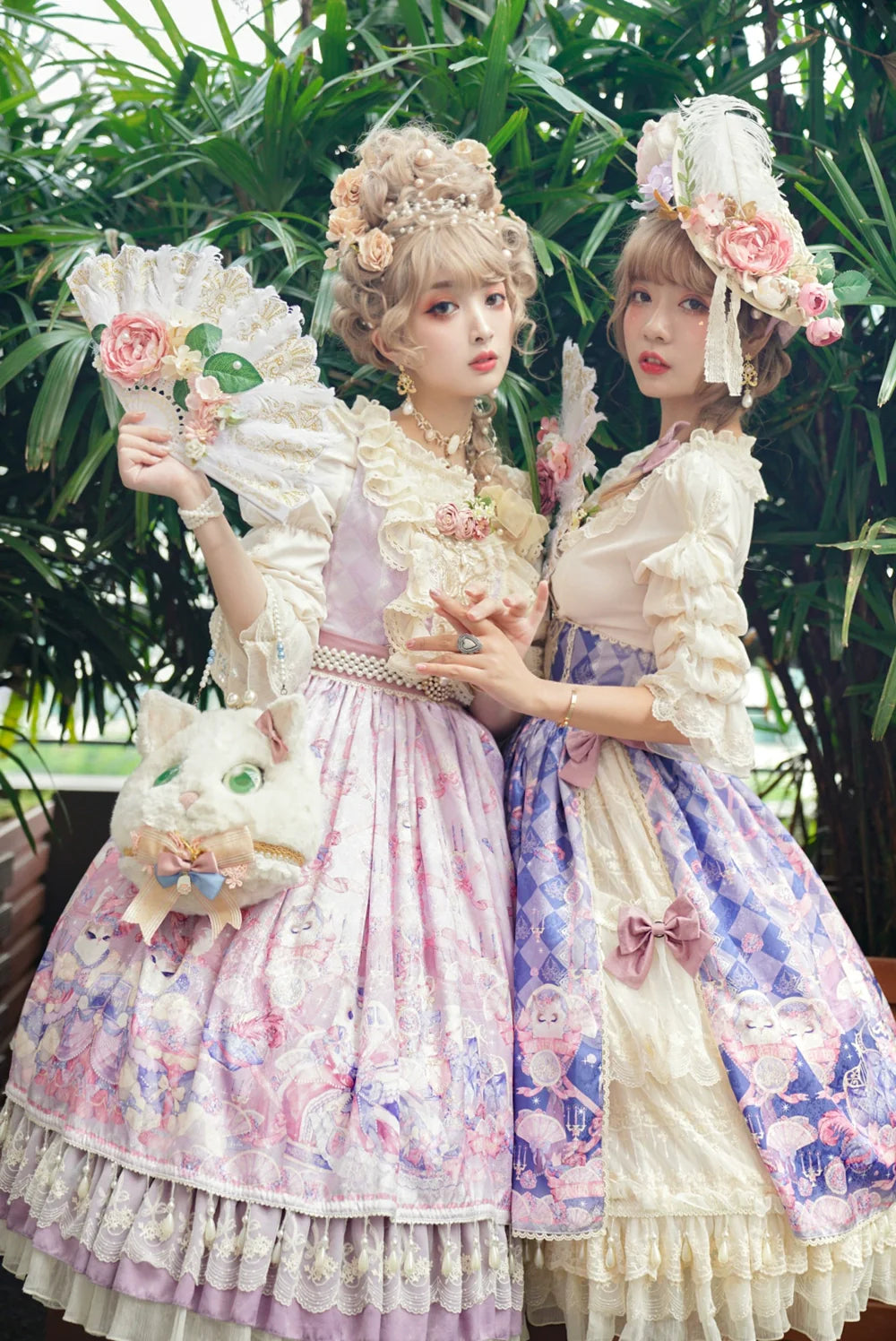 Miss Point~Elizabeth Meow~Classic Lolita Blouse Lotus Root Sleeve Lolita Shirt