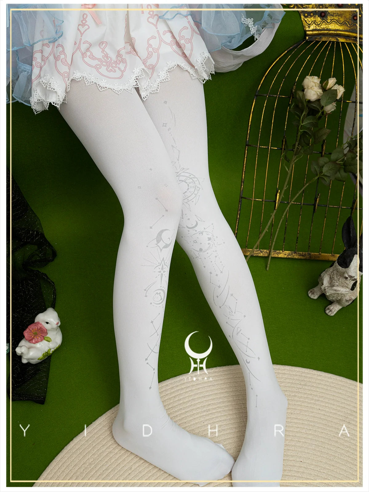 Yidhra~Gothic Lolita Pantyhose Printing Lolita Tights