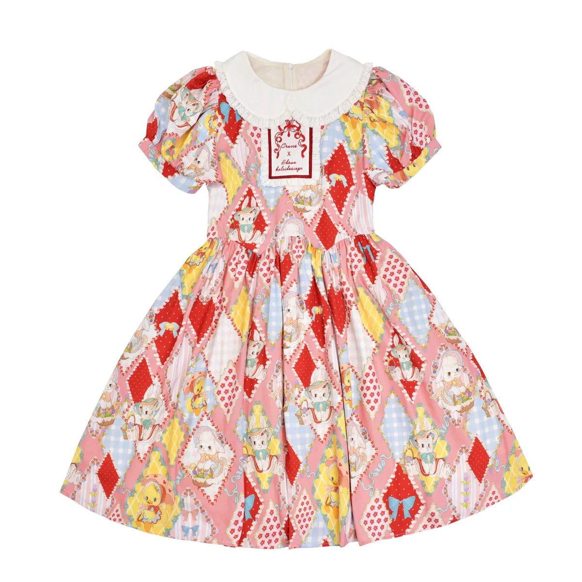 Southern Cross~Showa Kaleidoscope~Sweet Lolita OP SK and JSK with Rabbit Print