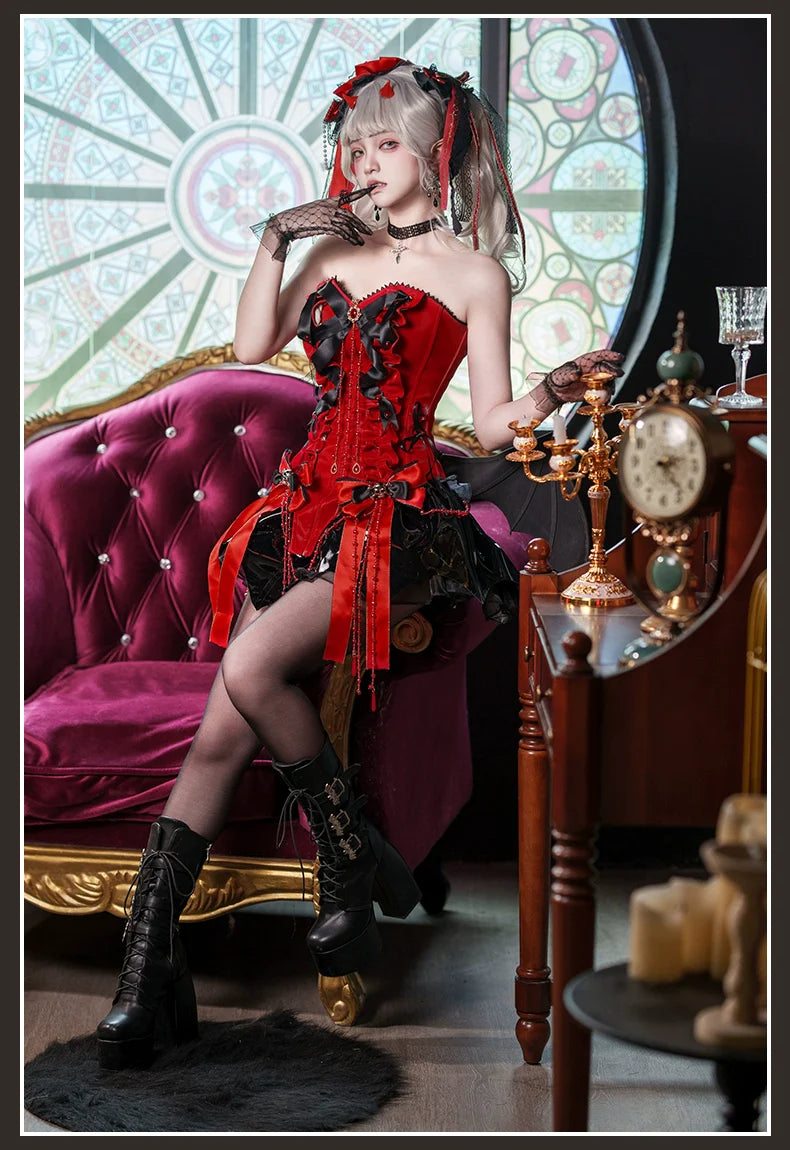 Signorina~Daydreamer~Gothic Lolita Shorts Set Lolita Fishbone Corset