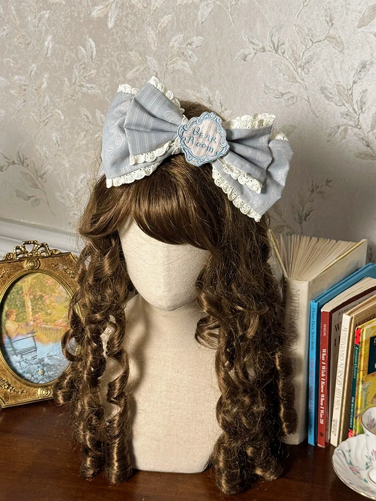 Alice Girl~Sea Salt Fairytale~Sweet Lolita Headdress Built-in Wire BNT and Bow KC