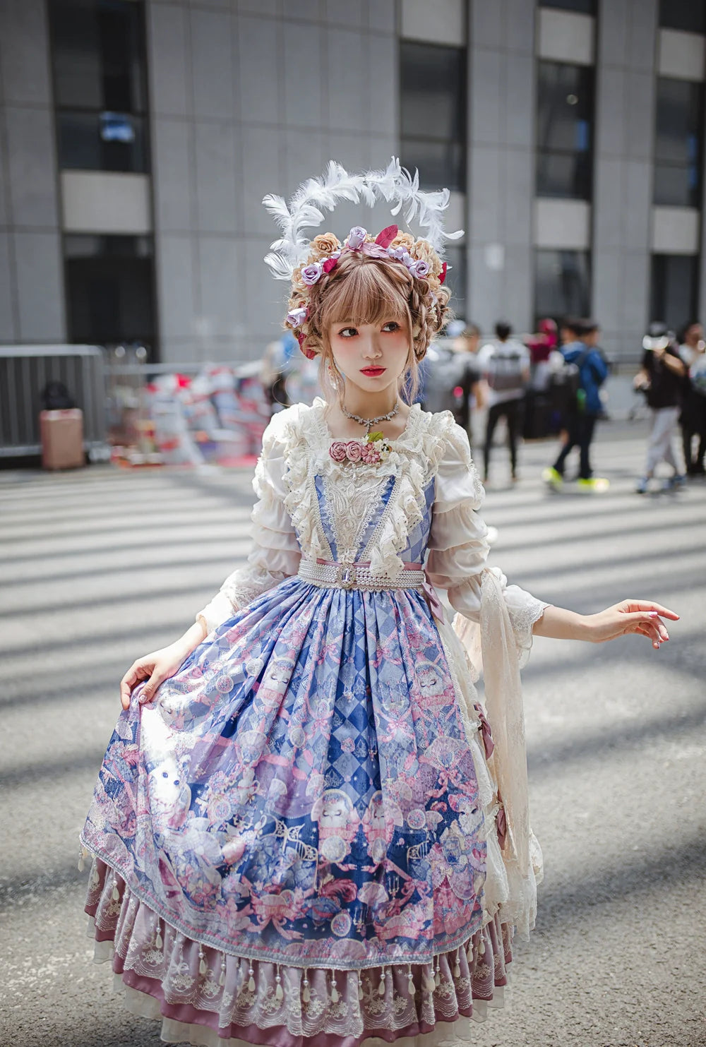Miss Point~Elizabeth Meow~Classic Lolita Blouse Lotus Root Sleeve Lolita Shirt