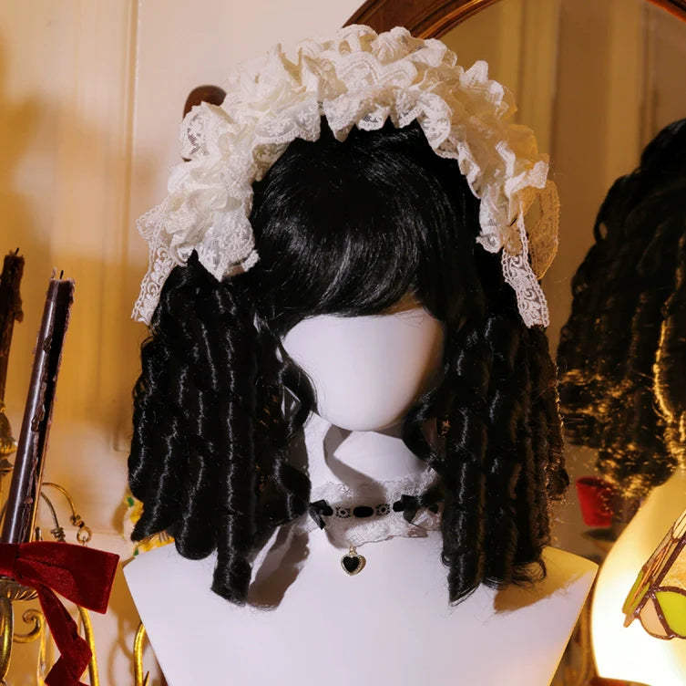 Mabuxi~33CM Sparkling Lolita Wig Roman Curls Gorgeous Court Wig