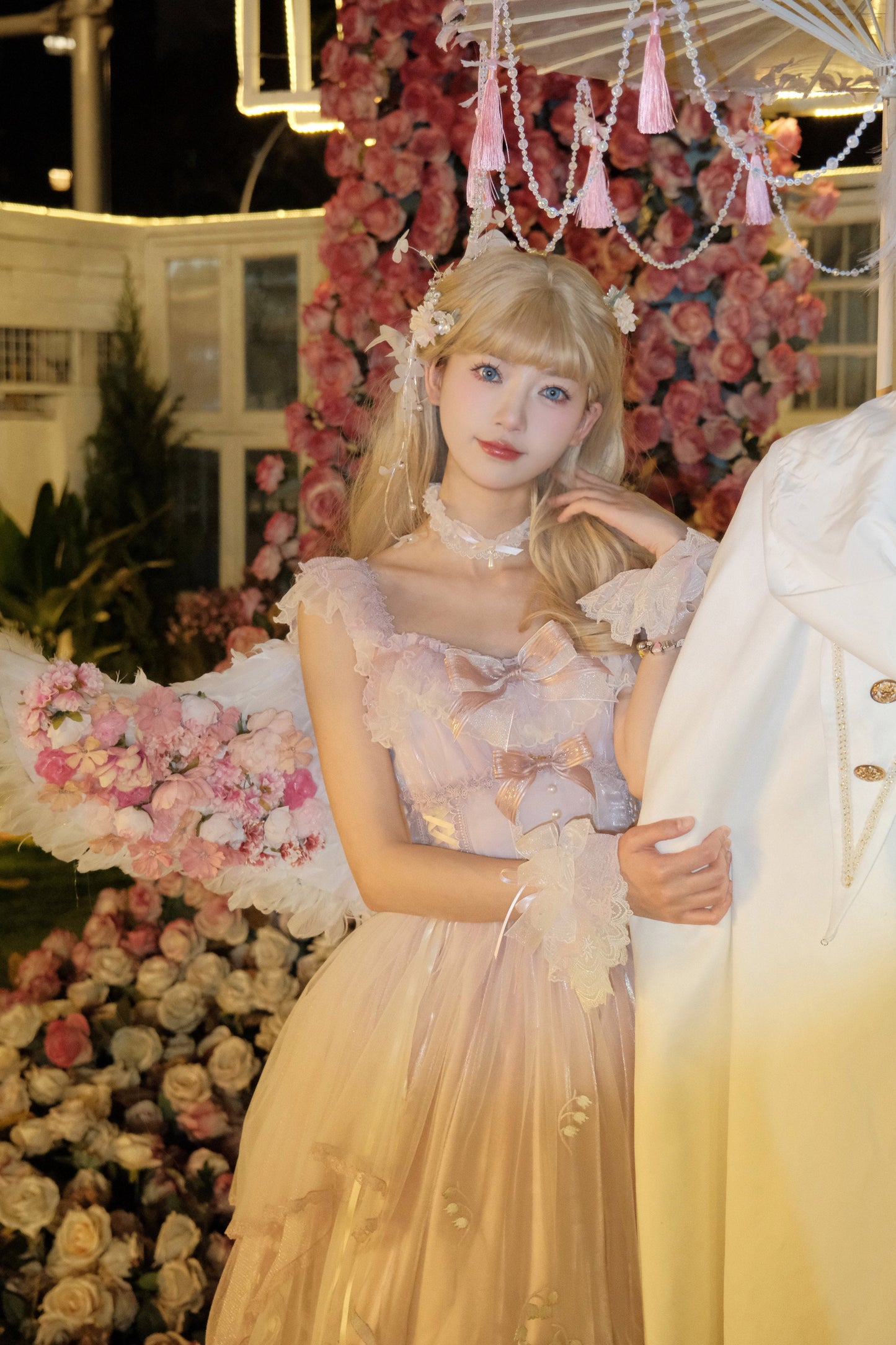 Mieye~Elegant Lolita JSK Flounce Hemline Multicolors