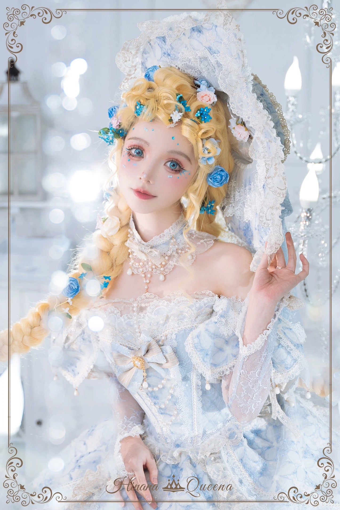 Hinana Queena~With Belle~Bridal Wedding Lolita OP Dress Available for Custom Size