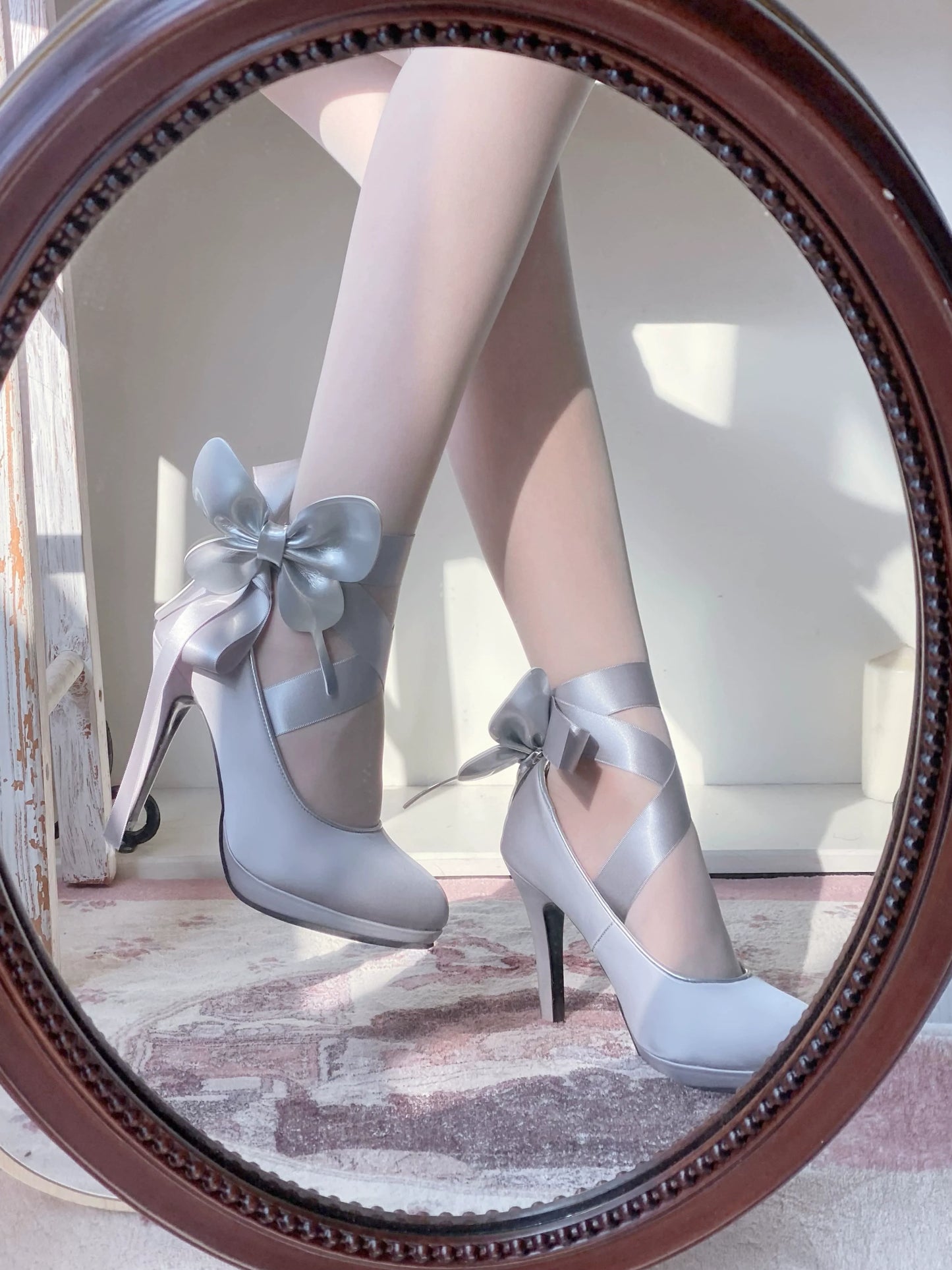 Pure Tea For Dream~Butterfly Specimen~Ballet Style Lolita Shoes Elegant Platform Lolita Heels