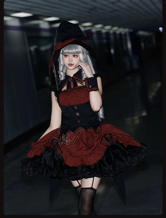 Alice Girl~Lolita Potion~Gothic Lolita JSK Halloween Sleeveless Lolita Dress