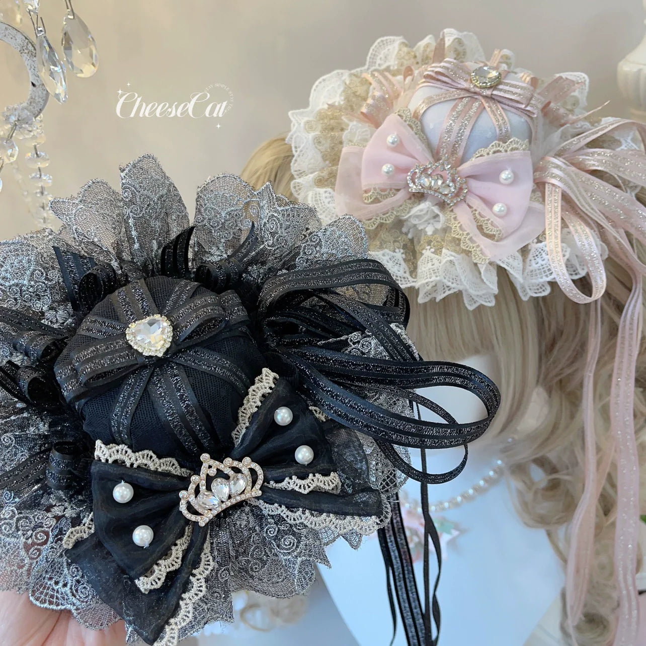 Cheese Cat~Sweet Lolita Cake Top Hat Handmade Lolita Accessory