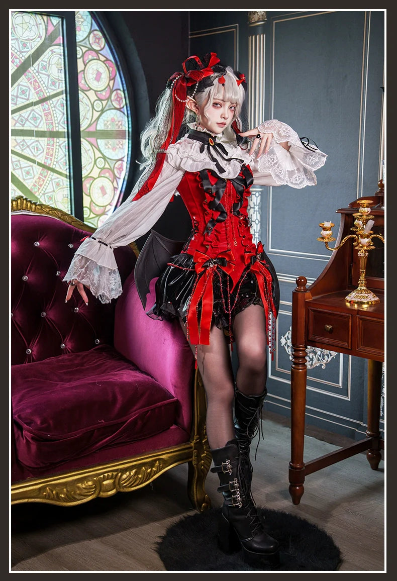 Signorina~Daydreamer~Gothic Lolita Shorts Set Lolita Fishbone Corset