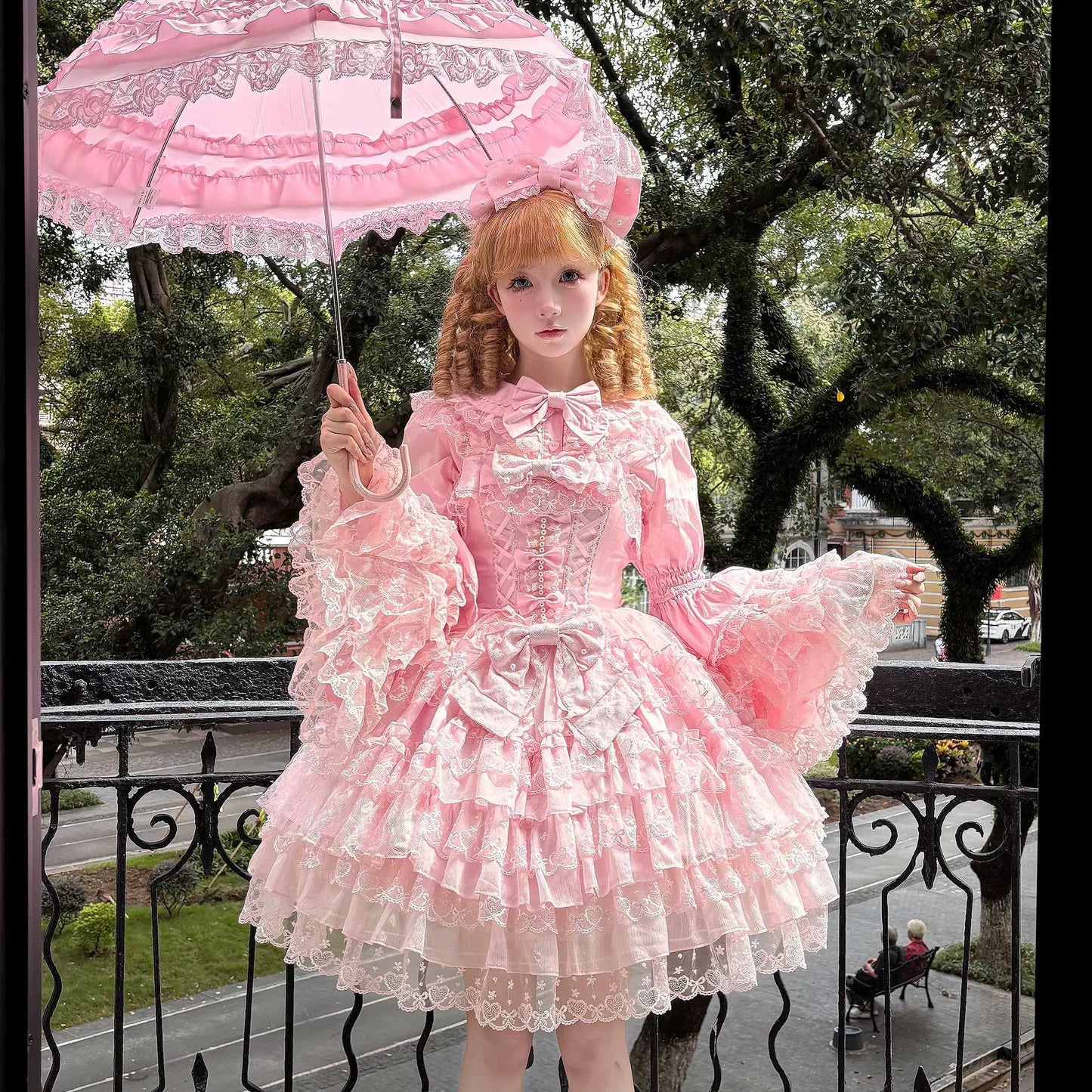 Sugar Girl~Love Overture~Sweet Lolita JSK Suit Tiered Ruffles Dress