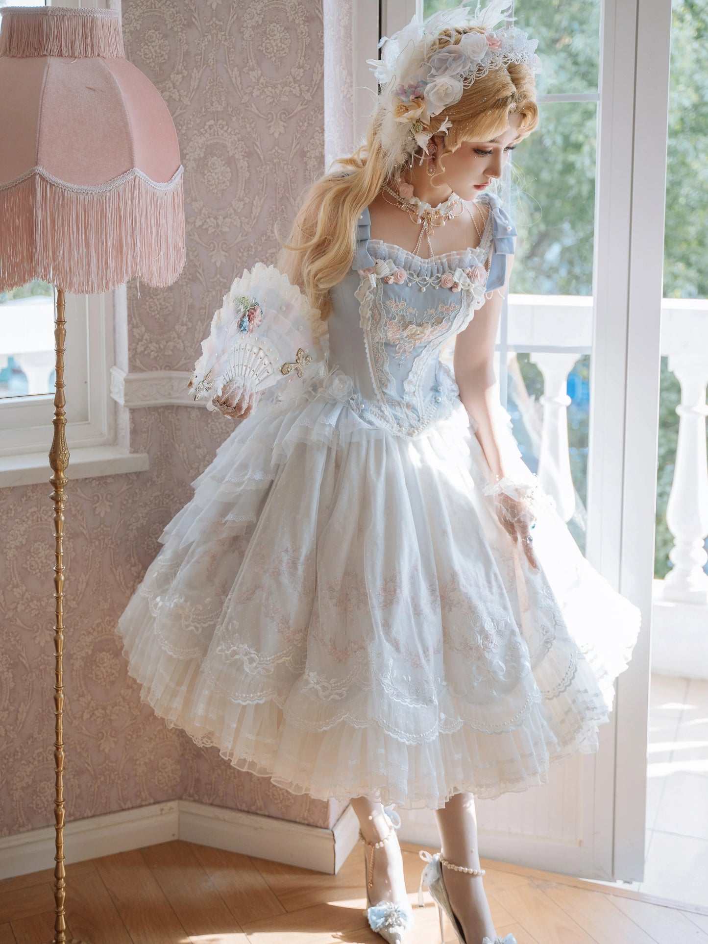(BFM)Garden Cat~Dreamy Dance Gorgeous Lolita JSK and SK