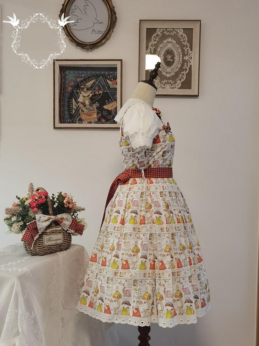 Miss Cube~Dress Up Dolls~Summer Kawaii Lolita JSK Dress Customized Size