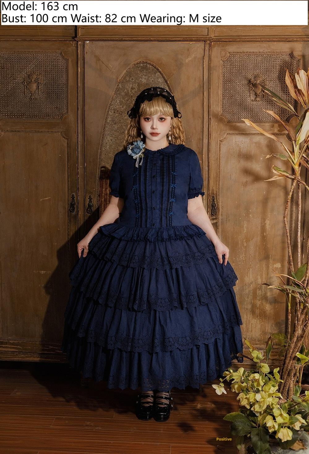 Miss Point~Forest Waltz~Classic Lolita Tiered Skirt Multi-layer Embroidered SK