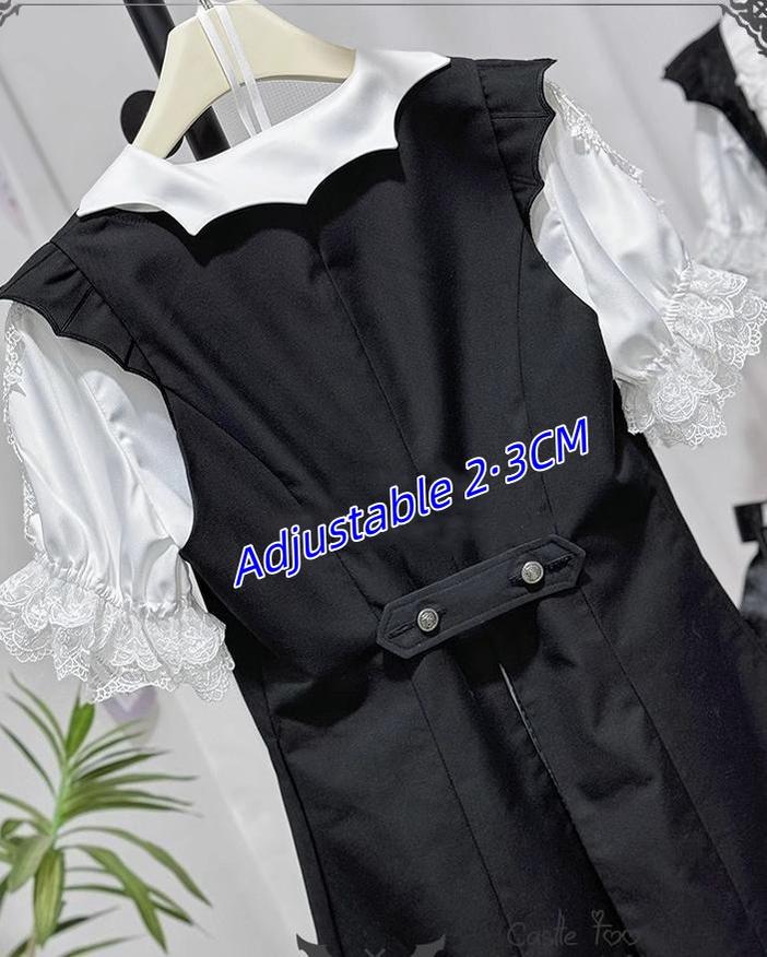 CastleToo~Night Rose~Elegant Ouji Lolita Suits With Lolita JSK And Shorts