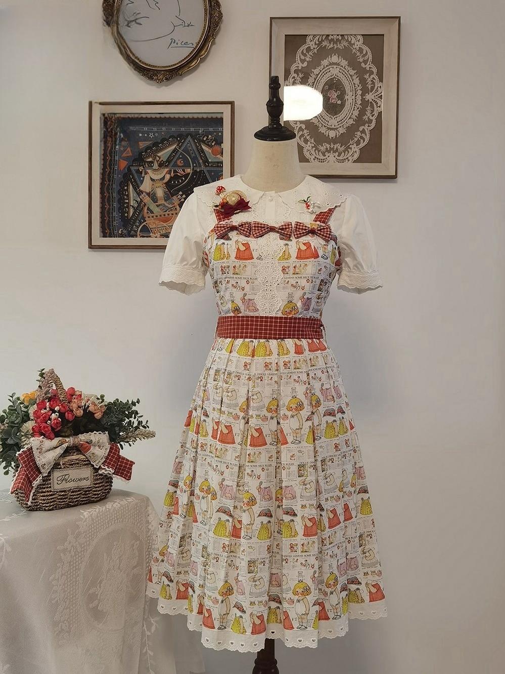 Miss Cube~Dress Up Dolls~Summer Kawaii Lolita JSK Dress Customized Size