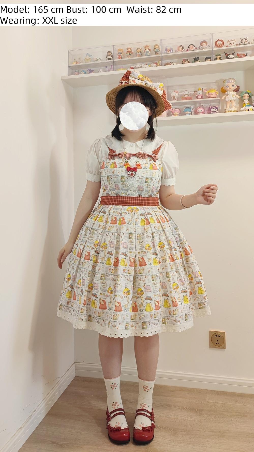 Miss Cube~Dress Up Dolls~Summer Kawaii Lolita JSK Dress Customized Size