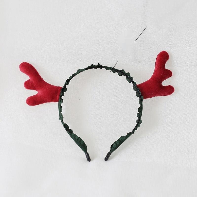 Xiaogui~Christmas Sweet Red Lolita KC Cute Elk Antlers Headwear