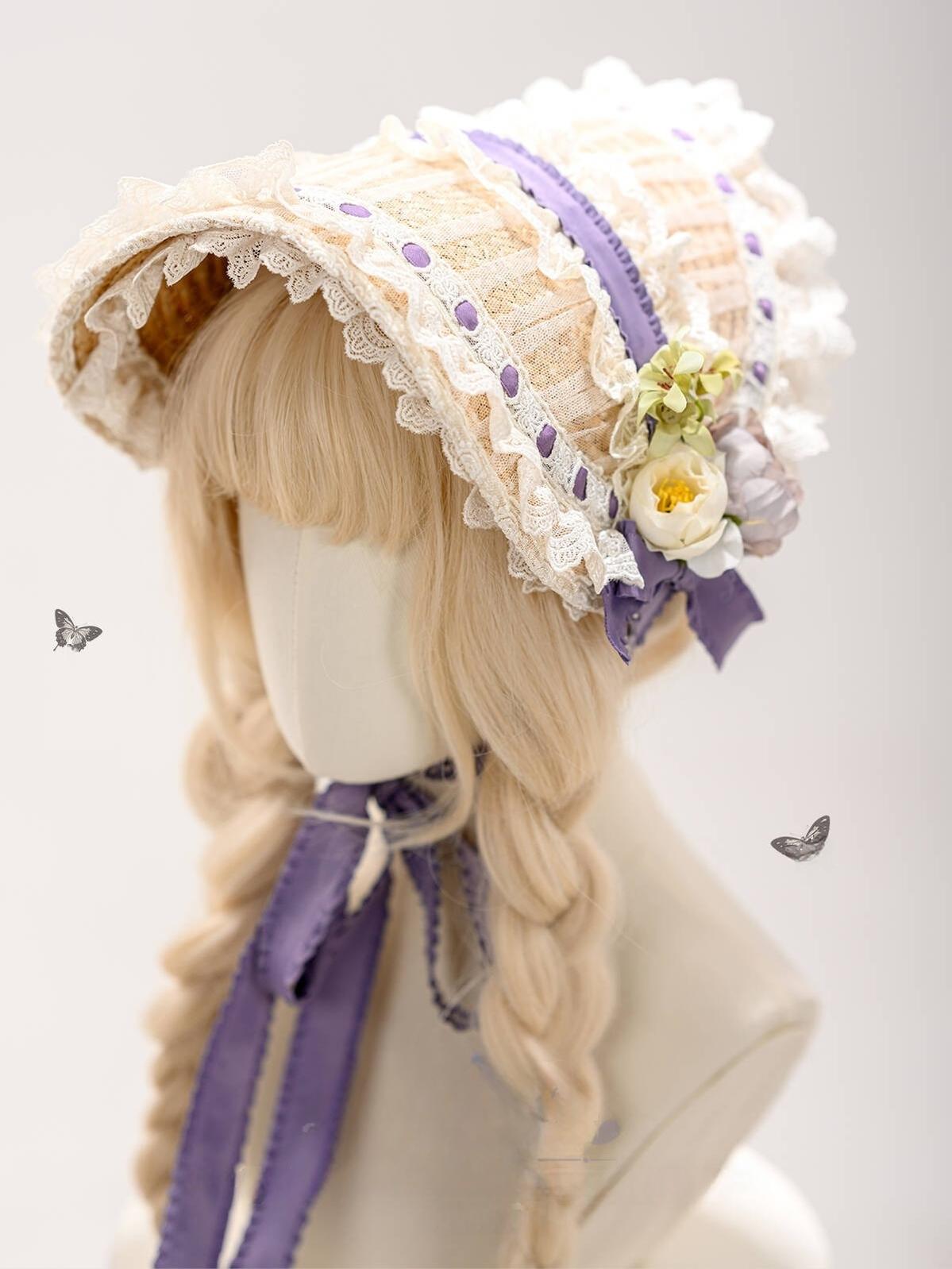 Baduoni~Red Bunny Tea Party~Sweet Lolita OP Classic Dress with Detachable Apron BNT