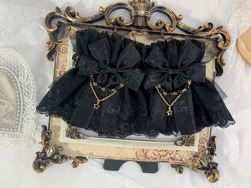 Sweet Jelly Lolita~Double Layer Lace Cuffs Elegant Lolita Gloves