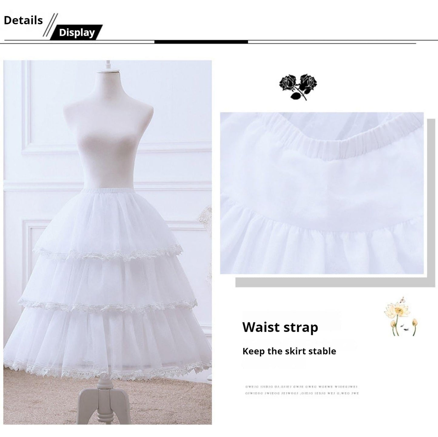 Motadalu~Magic Petticoat~Wedding Lolita Petticoat Violence Fishbone Lolita Petticoat
