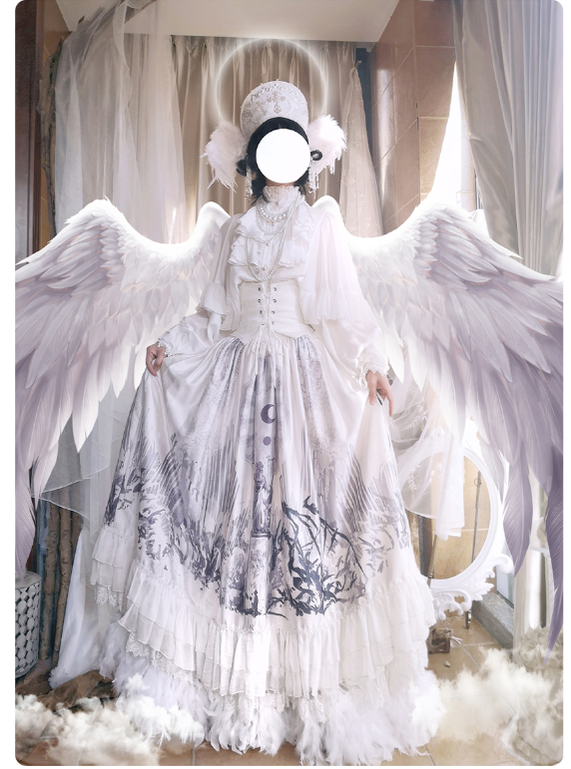 (Buyforme)ZJstory~Dragon Bone Cemetery~Gothic Lolita Shirt Long Sleeve Blouse
