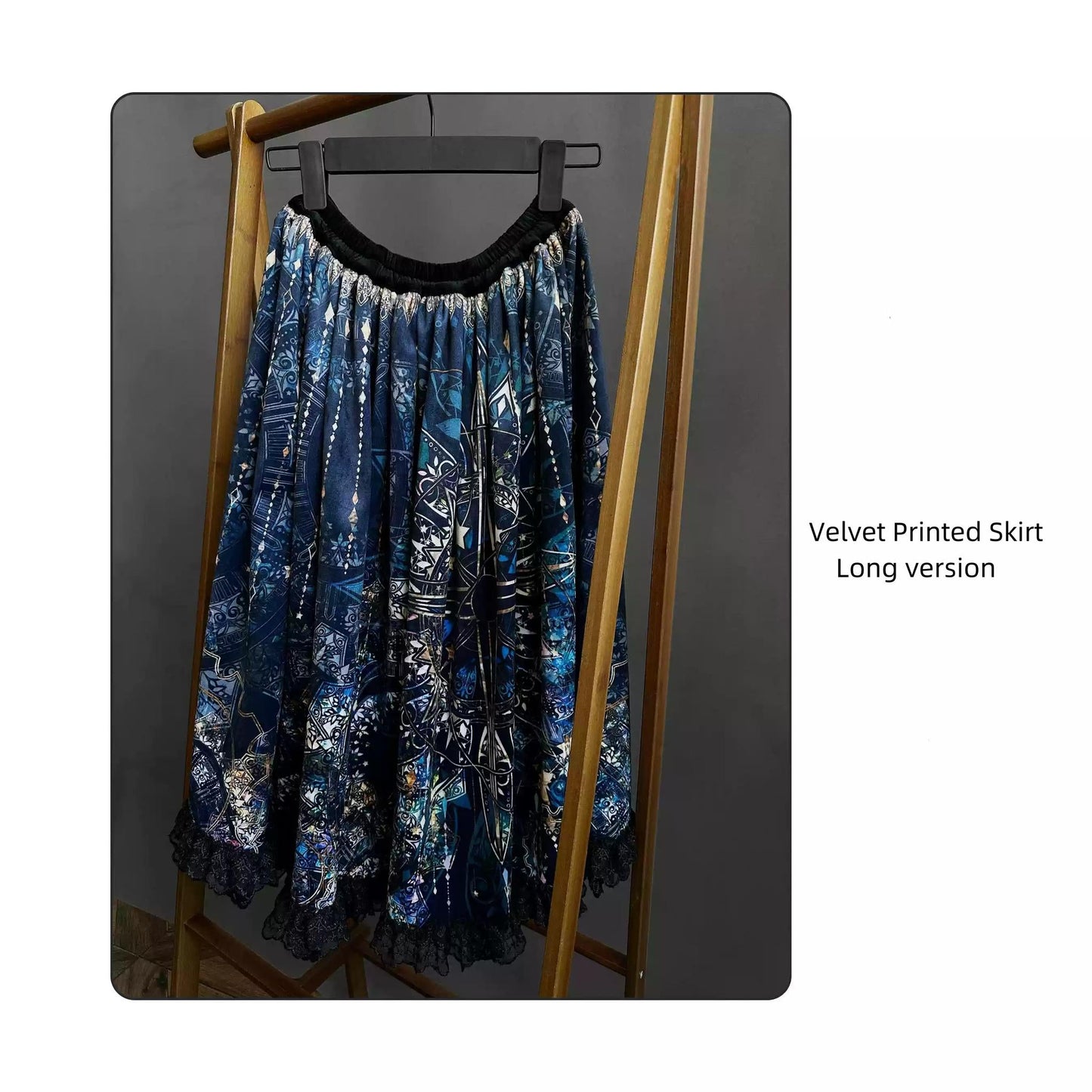 SUSIN~Night Traveler~Classic and Elegant Gothic Dress with Colorful Window Prints