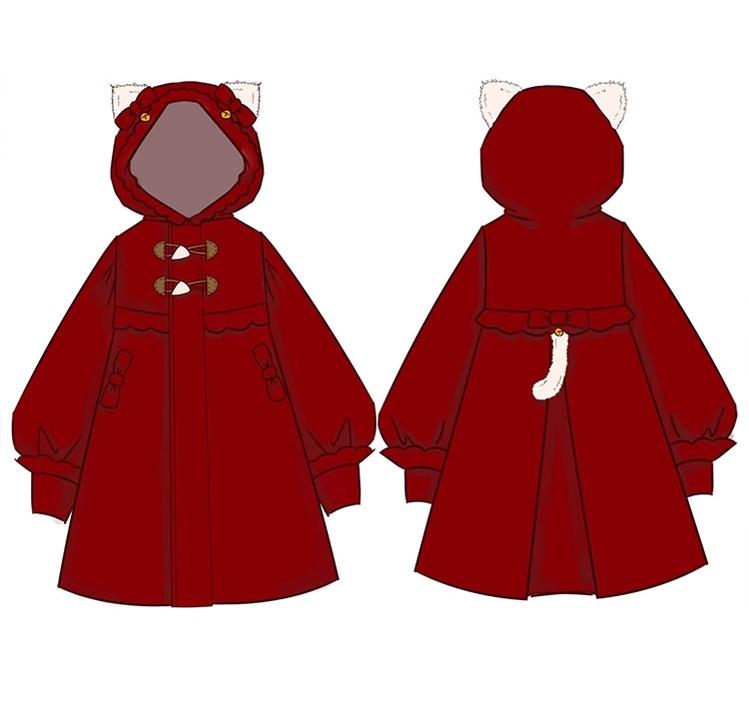 Fairy Cat~Sweet Lolita Coat Autumn and Winter Lolita Outwear