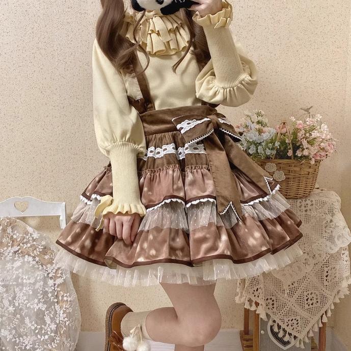Miaoplus~Sweet Lolita Knit Sweater Long Sleeve Winter Lolita Top